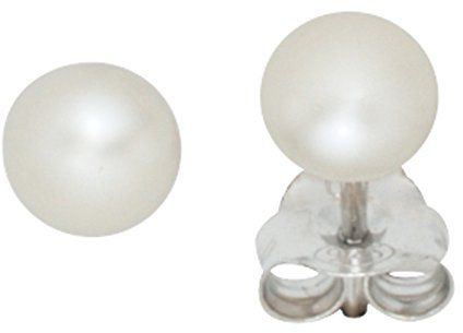 Jobo Damen Ohrstecker 925 Sterling Silber 2 Süßwasser Perlen Ohrringe Perlenohrstecker