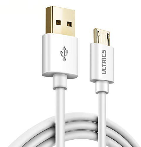 USB to Micro USB Cable 1M, Gold Plated Micro USB Charging Cable, Premium USB Micro Cable, Micro USB Data Cable, Micro USB Charger Cable for Samsung Galaxy S7 S6 J7 J6, Sony, Huawei, PS4, XBOX