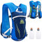 TRIWONDER Sac Trail 5,5L Gilet d'Hydratation Sac à Dos Hydratation Léger pour Marathon Randonnée VTT Course Running Homme Femme (Bleu - avec 2 Bouteilles d'eau (250ml))