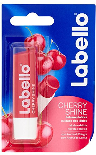 Labello Fruity Shine Cherry Lippenbalsam, 3 Stück