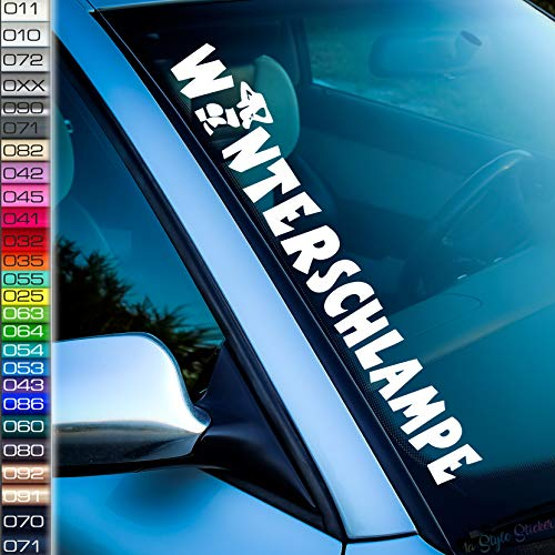 Winterschlampe Frontscheiben-Aufkleber Auto-Sticker Winter Girl Drift Schnee & EIS Pickerl Winterreifen-Saison