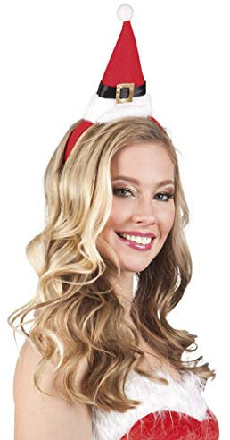 TH-MP Mini Nikolausmütze Haarreif Weihnachtsmann Mütze Weihnachten Outfit weihnachtliches Accessoire