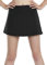 icyzone Damen Tennisrock Sportrock Hohe Taille Tennis Skort mit Taschen Laufröcke Golfrock mit Innenhose (S, Black*)