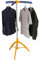 Collapsible Clothes Drying Rack, Portable Clothing Garment Rack Indoor, Foldable Standing Laundry Racks for Drying Clothes, Hangaway Garment Rack, Steamer Hanger Stand, Orange and Blue