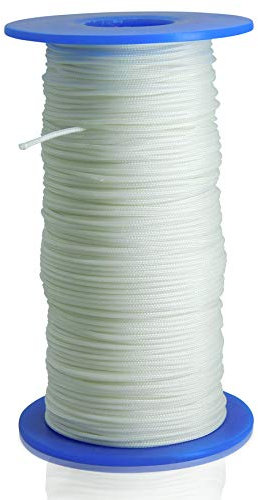 markiso Plissee Schnur 1,5 mm Weiß 50 Meter | Reißfest & UV-beständig | Jalousieschnur für Rollos, Gardinen, Plissees | Ersatzschnur für Sonnenschutz & Fensterdeko
