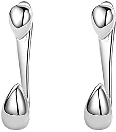 SLUYNZ 925 Sterling Silber Tropfen Ohrringe Huggie Ohrstecker für Frauen Damen Tropfen Ohrringe Jacke
