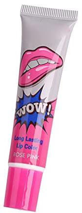 VORAGA Lipstick, 6 Colors Long Lasting Moisturizing Gloss Peel Off Colored Matte Lipstick for Women (Pink) - Lip Makeup