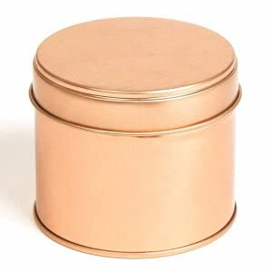 Cosy Owl Rose Gold Round Candle Tin with Welded Side Seam - 250ml - Pack of 50