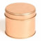 Rose Gold Round Candle Tin with Welded Side Seam - 250ml - Pack of 50