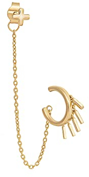 cai Damen Single Ohrring 925/- Sterling Silber 5,0cm Glänzend ohne gelb 274220210
