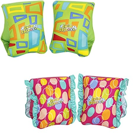 Bestway Swim Safe ABC Schwimmflügel mit Textilbezug Stufe C 1-3 Jahre, sortiert, 38 x 14 cm