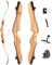 wolfman Recurvebogen Set Erwachsene 66/68/70 Zoll 12-40 lbs Recurve Bogen Set Praxis Bogen Jagdbogen für Bogenschießen Halle Schießen Wettkämpfe Übung Rechtshänder(Schwarz Typ A, 70/34Lbs)