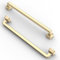 FURNIWARE Cabinet Handles,10 Pack Satin Brushed Brass Hardware Drawer Pulls,Zinc Alloy Kitchen Cabinet Door Handles Pull,192mm(7.6 Inch) Hole Center