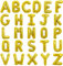 TONIFUL 52 Stück 16 Zoll Gold Buchstabe A-Z Ballons Benutzerdefinierte Phrase Mylar Folie Alphabet Erstellen Sie Ihr Eigenes Banner für Geburtstag Jubiläum Feier Graduierung Party Supplies