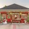 WovWeave Weihnachts-Garagentor-Banner Santa's Toy Shop Garage Outdoor Wandabdeckung Dekorationen Xmas Garagentor Hängende Hintergrund Banner für Neujahr Wandbild Winter Urlaub Party Hintergrund