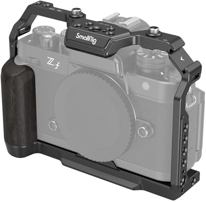 SMALLRIG Z f Gabbia per Nikon Z f, con Impugnatura Ergonomica in Ebano, Piastra a Sgancio Rapido Integrata per Arca per Accendere Rapidamente Gimbal/Treppiedi/Scatto a Mano - 4261