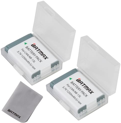 Batmax NB-13L Akku für Canon PowerShot G5X, G5X Mark II, G7X, G7X Mark II, G7 X Mark III, SX720 HS, SX730 HS, SX740 HS, SX620 HS, G1X Mark III, G9X, G9X Mark II