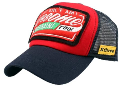 thematys Trucker Cap ‚Awesome‘: Atmungsaktive Baseballcap, 100% Baumwolle, Verstellbar 55-59 cm, Sport, Freizeit, Sommer, Outdoor, Damen & Herren (DE/NL/SE/PL, Alphanumerisch, Einheitsgröße, Style007)