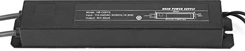 flexman 5KV 30mA Fuente Alimentación Neón, HB~C05TE Transformador Electrónico Luz Neón de Tipo Horizontal Autoenfriado Sumergido en Aceite para Letreros de Neón de Vidrio Luz