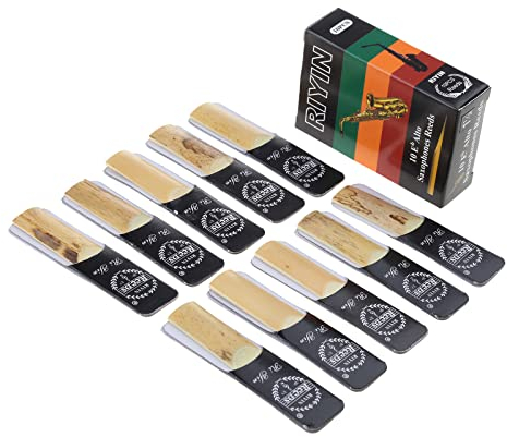 Set mit 10 Saxophon-Blättern für und Saxophon, Größe 1,5; 2,0; 2,5; 3,0; 3,5; 4 2,5