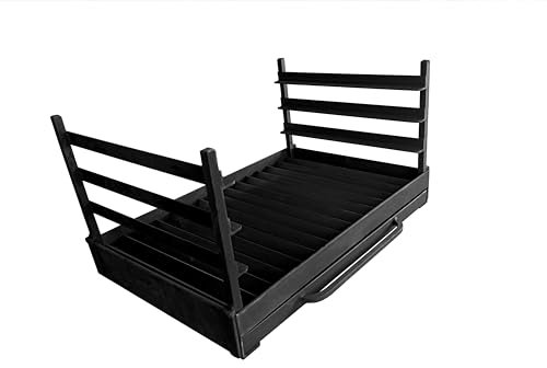 Grillschublade mit Grill, Grillkamin mit Aschenbecher und Führungen. Verschiedene Größen (70 x 50 cm)