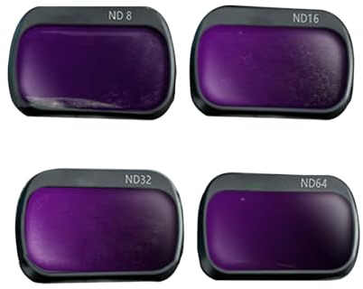 ND-Filter-Set, kompatibel mit DJI Mini 4K/Mini 2 SE/Mini 2, ND8/ND16/ND32/ND64 mehrfach beschichtete Kameraobjektivfilter, Drohnenobjektiv-Zubehör