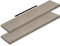 WOLTU 2X Wandregal Wandboard Bücherregal Regale für Deko Wandablagen aus MDF Holz, 2er Set Hängeregal Graue Holzoptik, 120x22.9x3.8cm