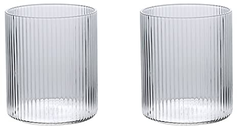 YOUYOUGU Bicchiere per Bere Occhiali Bevande, Bere Bicchieri per Soda, Succo di Frutta, Latte, Coca Cola, Birra, liquori, Bicchieri d'Acqua di Vetro per Uso Quotidiano Bicchieri