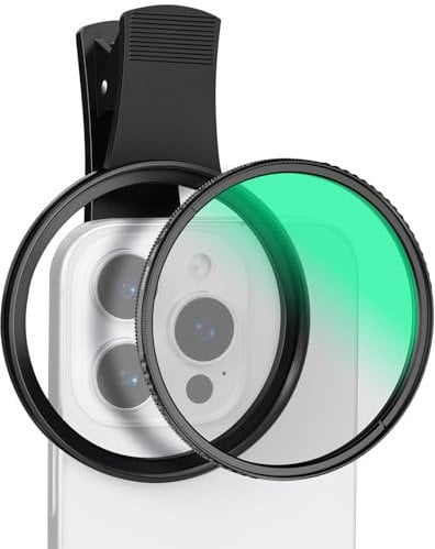 K&F Concept K-Serie 67mm CPL Filter Handy Cirkular Polfilter, Schraubfilter CPL-Objektivfilter für Kameraobjektive, Clip-On-Handy-Filter für iPhone 16 15 14 Pro Max Galaxy S22 S23 S24 Ultra
