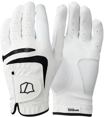 Wilson Grip Plus Men's Golf Glove, Provides Unmatched Grip, With a Breathable Mesh Design and Reflective Details