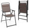 COSTWAY Gartenstühle 2er Set, Klappstühle mit Sitz und Rückenlehne aus PP, wetterfeste Balkonstühle bis 180 kg belastbar, klappbare Terrassenstühle für Garten, Balkon, Terrasse