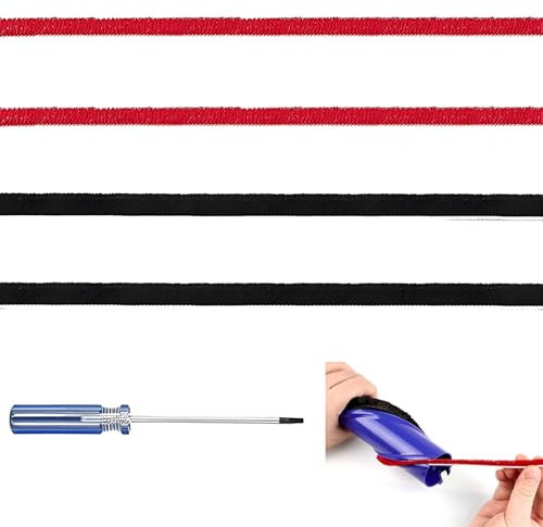 Wjelet Lot de 4 bandes de rechange en peluche douce pour brosse à rouleau Dyson V7 V8 V10 V11 avec tournevis
