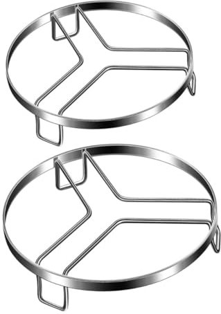 Alipis 2stücke Küchen-kühlregal Aus Edelstahl Für Dampfgarer Multifunktions-regal Für Töpfe Und Küchenbedarf Praktisches Dampfgarer-regal Für Fisch Gemüse Und