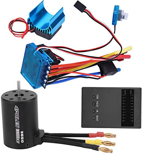 Set mit Motor-Programmkarten, 50000 KV, RC Motor, bürstenloser Motor für RC-Zubehör, ESC-Typen optional 45 A, 60 A, 80 A, 120 A (120 A)