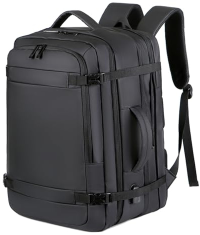 HiChiclife Leichter 22–28 L Rucksack – Erweiterbar, Komfortabel & Vielseitig für Alltag, Arbeit & kurze Reisen, Anti-Diebstahl & USB-Anschluss