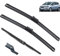 Autmotive Scheibenwischero für Vauxhall Zafira Tourer C 2012-2020 30+28+14, Leise & Kratzfrei Scheibenwischerblätter Car Accessories Wiper Blade