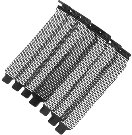 8 Stück Pci Blindsteckplatz Abdeckung mit Schrauben für Computergehäuse | Schwarz, Eisen, Schützt Freie Slots vor Staub, Passend für Desktop Computer, Schlichtes Design