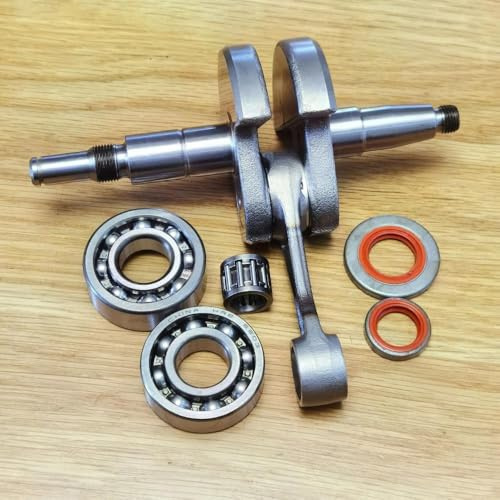 ZGLJSD Albero Motore MS661 con Cuscinetti a Sfera, guarnizioni e Set di perni Adatti for Motosega MS661C, Parti Ricambio(Crankshaft Set)
