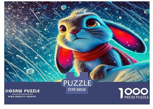 Rabbit Puzzles 1000 Pieces for Adults Jigsaw Puzzles for Adults 1000 Piece Puzzle Educational Games Home Decoration Puzzle Absolutely Stunning