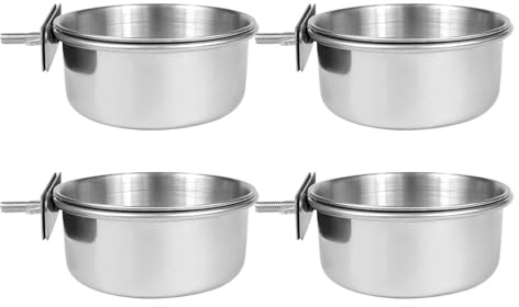 Palaufr Plato para Alimentar Aves | Plato Alimentador de Mascotas con Liberación Rápida y Ahorro de Espacio | Bebedero para Pájaros - para Cacatúas, Pinzones, Guacamayos, Periquitos, Agapornis y