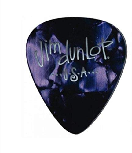 Jim Dunlop Celluloid Purple Pearloid Pick Medium - 12 Pack