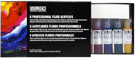 Golden 8 Professional Fluid Acrylics Set