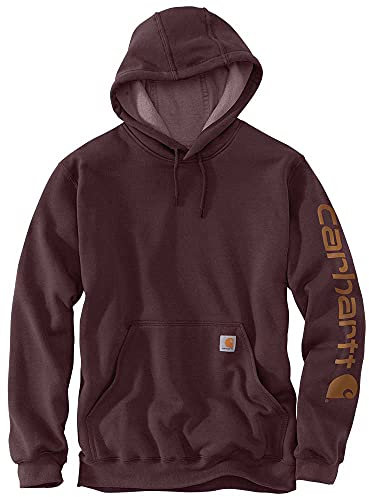 Carhartt pour Hommes Signature Logo Moyen Chemise à manches Capuche K288 - Violet - X-Large