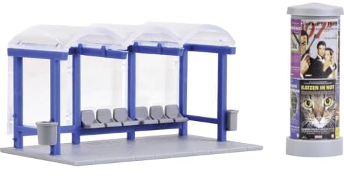 Kibri 38142 - H0 Deko Set Bushaltestelle