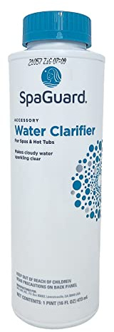 SpaGuard Spa Water Clarifier, 1 Pint, Makes Cloudy Water Sparkling Clear, Eliminates Odor, Suitable for Spas and Hot Tubs