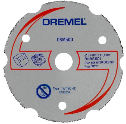 Dremel 2615S500JA DSM500 77 mm Mehrzweck Karbid Trennscheibe