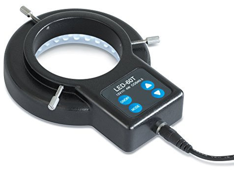 KERN Optics Ringbeleuchtung, Schwarz, 4W Beleuchtungsstärke, 6500-7000 K Farbtemperatur, EU-Version