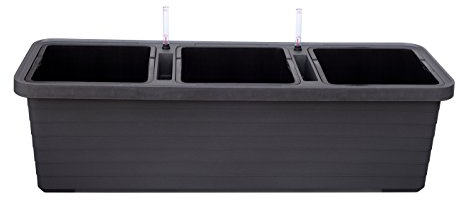 Plastia Bewässerungskasten, Berberis Trio, anthrazit, 117 x 39 x 35 cm, 1909731224