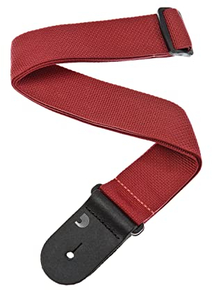 D'addario 50mm Polypro Strap, Red