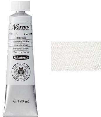 Schmincke Norma Professional Oil Painting 120 ml Tube 116 Deck white